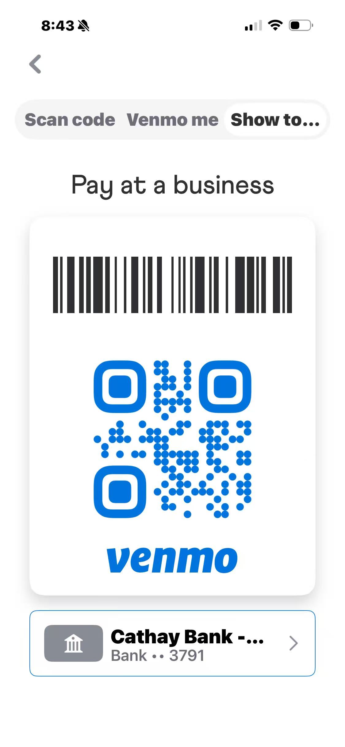 Venmo QR Code